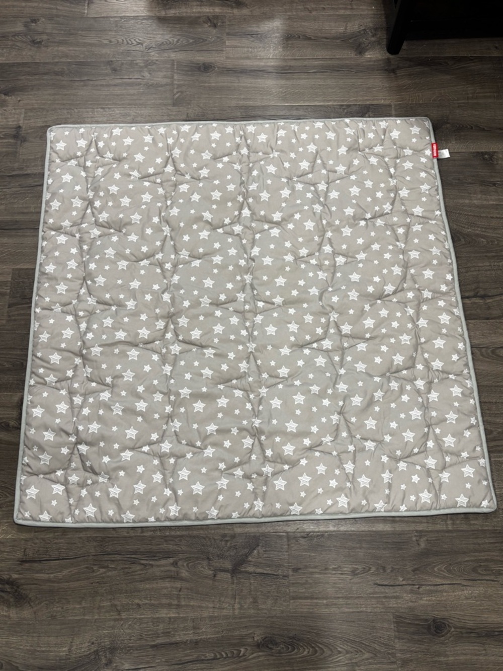 Moonsea Plush Star-Print Quilted Play Mat